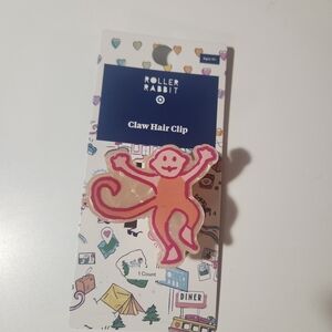 Roller Rabbit X Target Pink Monkey Claw Hair Clip